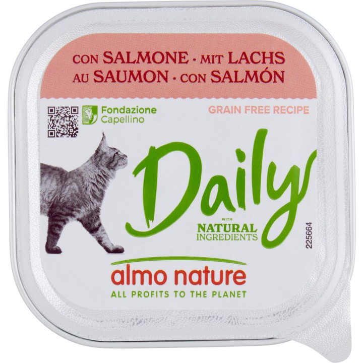 ALMO DAILY GATTO SALMONE GR100