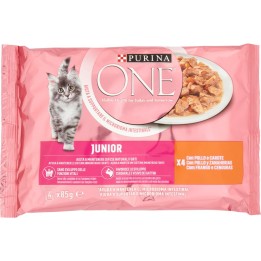 PURINA ONE CAT POLLO JUN.4X85G