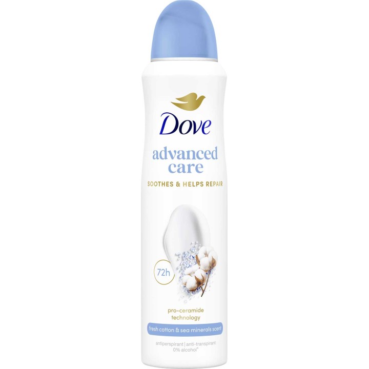 DOVE DEO SPR.ADV COTTON ML150