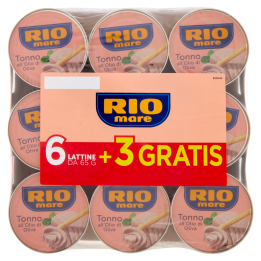 RIO MARE TONNO O.O. GR.65X6+3